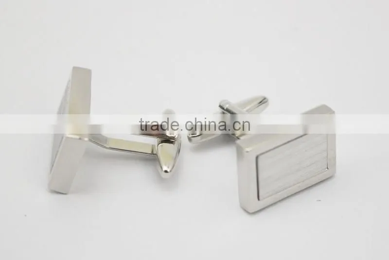 Personalized Cufflink button blanks brass rectangle cufflink blanks