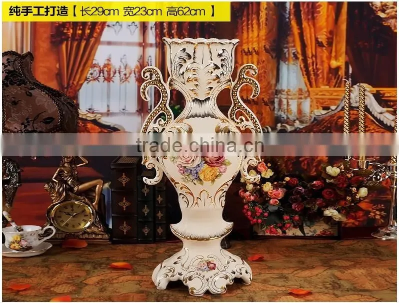 European style modern interior decoration ceramic vases for hotel deco