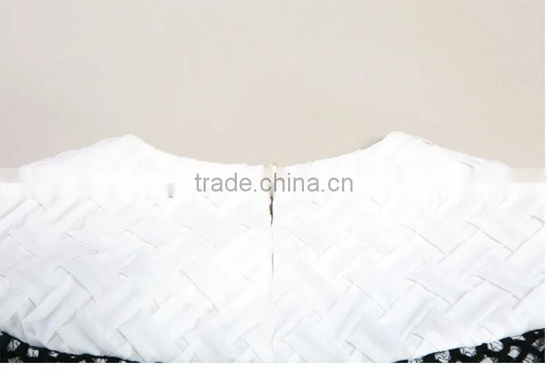 hit color Lace cuff designs adies office wear
