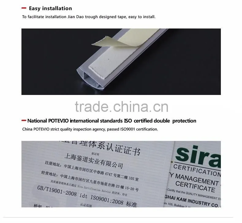 ISO Aluminum alloy wire protection trunking for flooring high quality China Supplier