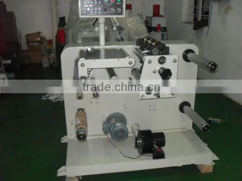 Automatic JFQ-320 Adhesive Tape / Label / Paper / PP / PVC / OPP / PET / PE / Foam / Fabric Roll Slitting Machine , CE Approved