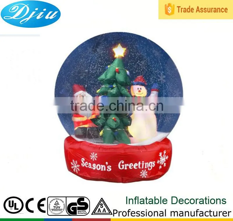 4-7 ft animated airblown snow globe Santa snowman Christmas inflatable light