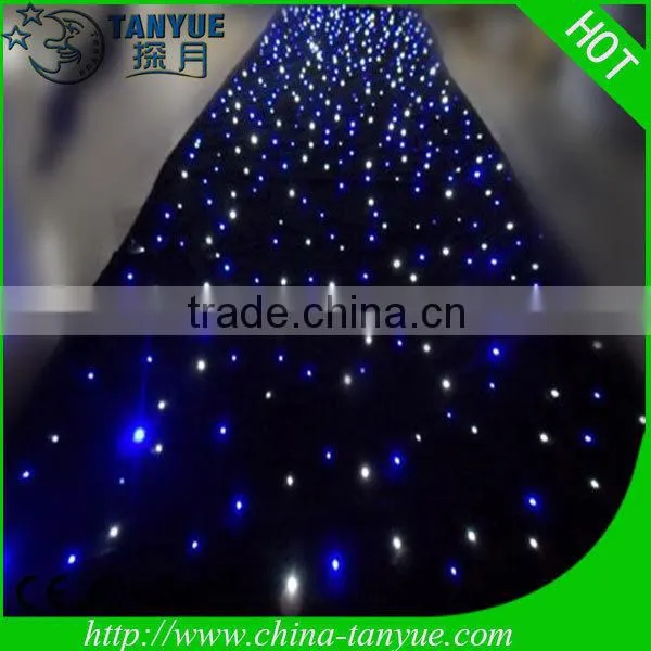 hot starry sky lighting fiber optic led star curtain