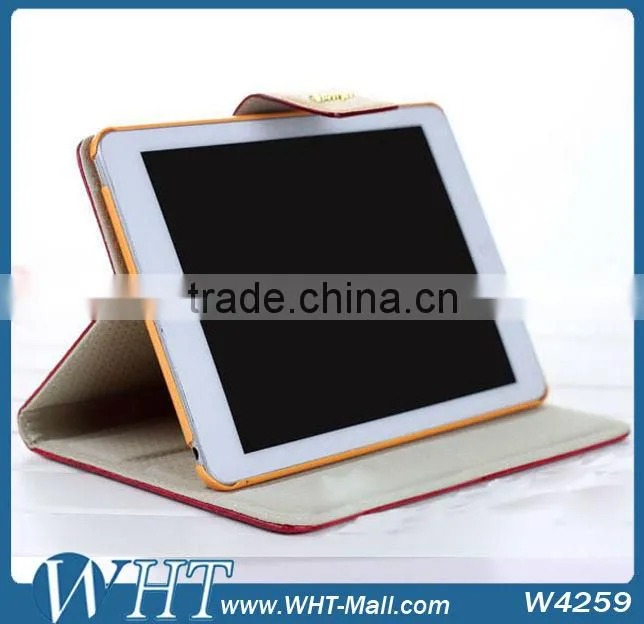Fashion Blue Color Snake Wave Skin Kaiyue Brand Fashion Leather Stand Cover for iPad mini