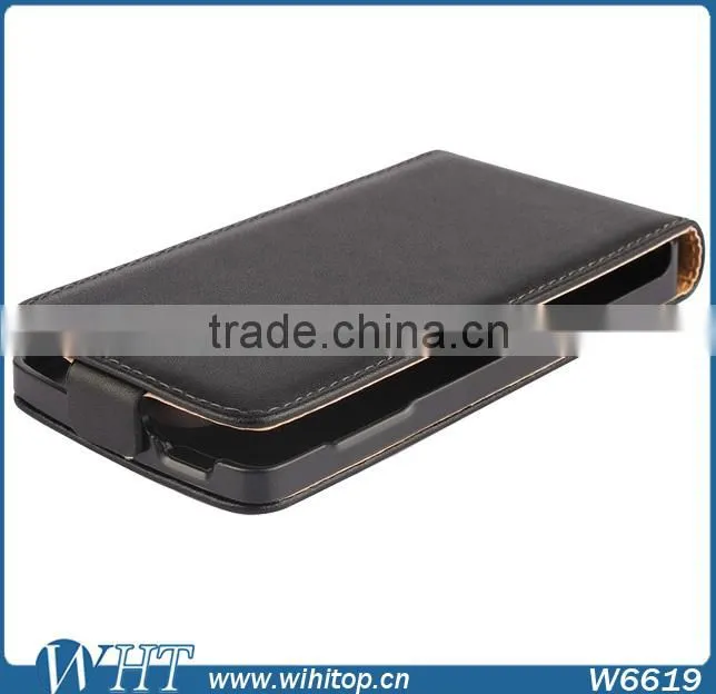 2015 New Mobile Phone Case Vertical Style PC+PU Leather Flip Cover for LG F60