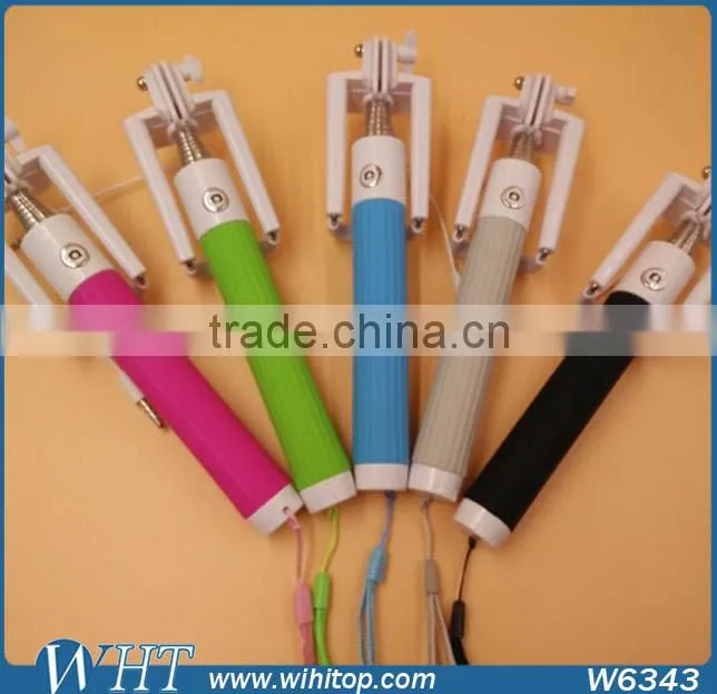 Wholesale Folding Wire Portable Selfie Stick for Smartphone