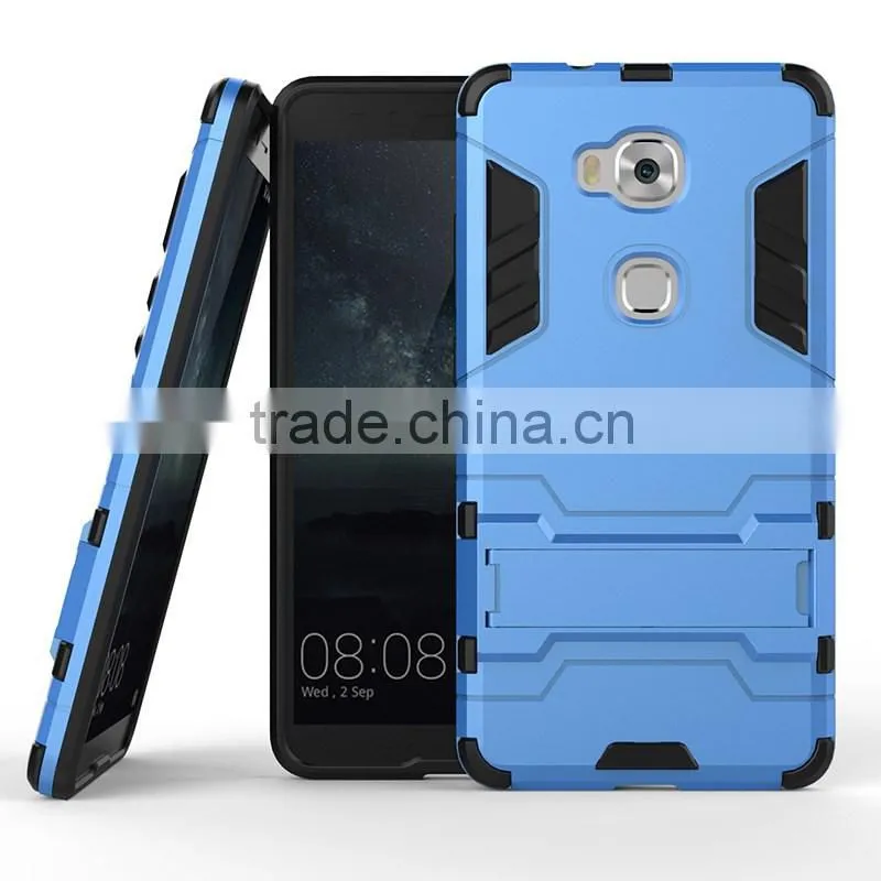 Hybrid Kickstand TPU PC Armor Case Iron Man Cellphone Case For Huawei P8 P8 Lite