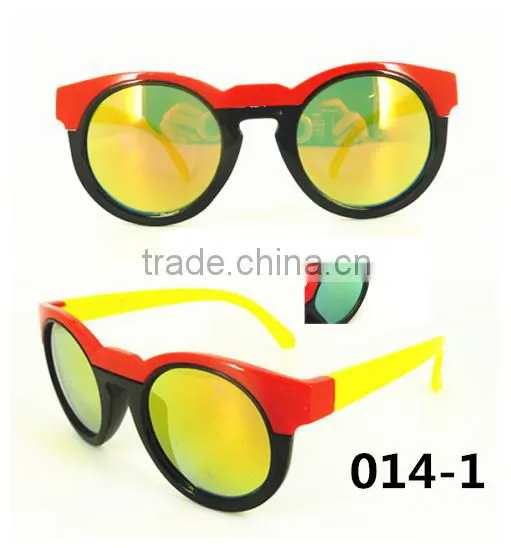 2015 Hot Selling Plastic Custom Mirror Lens Children Sunglasses