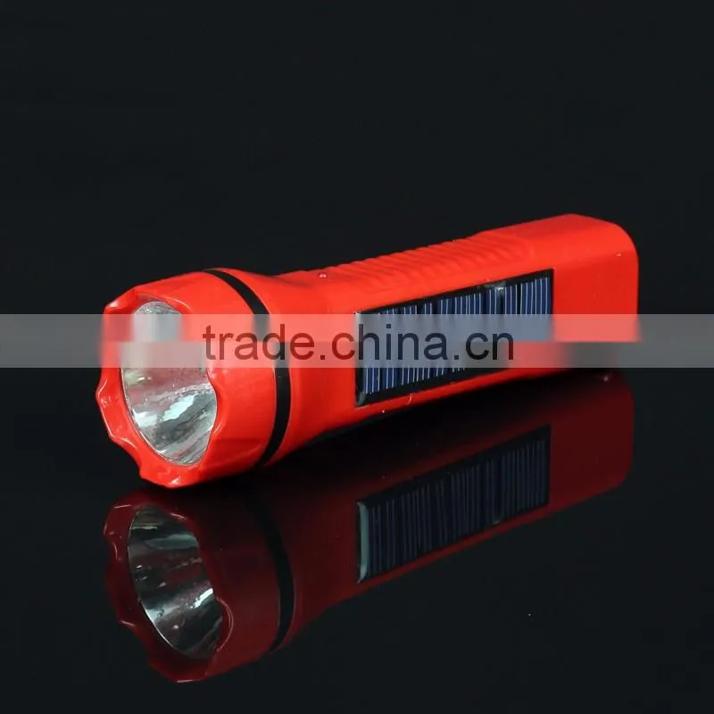 New Arrival Solar Led Torch Flashlight Electronic Plastic Flashlight Sun Tactical Sportlight