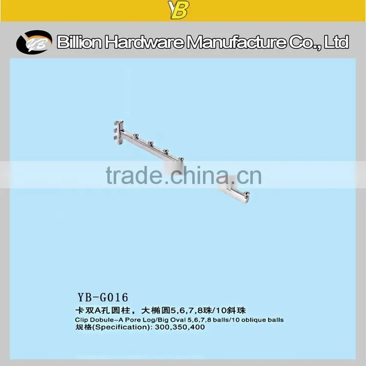 china fashion factory clothes store hanging display hook on slot hook