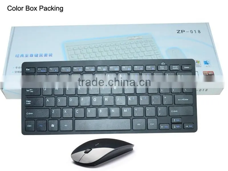 New white and black wireless keyboard ergonomic and mouse combos KM801