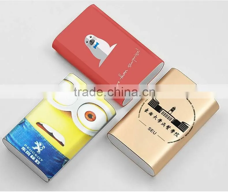 Premium promotion gift power bank,cell phone charger with custom logo printing, hot selling external battery