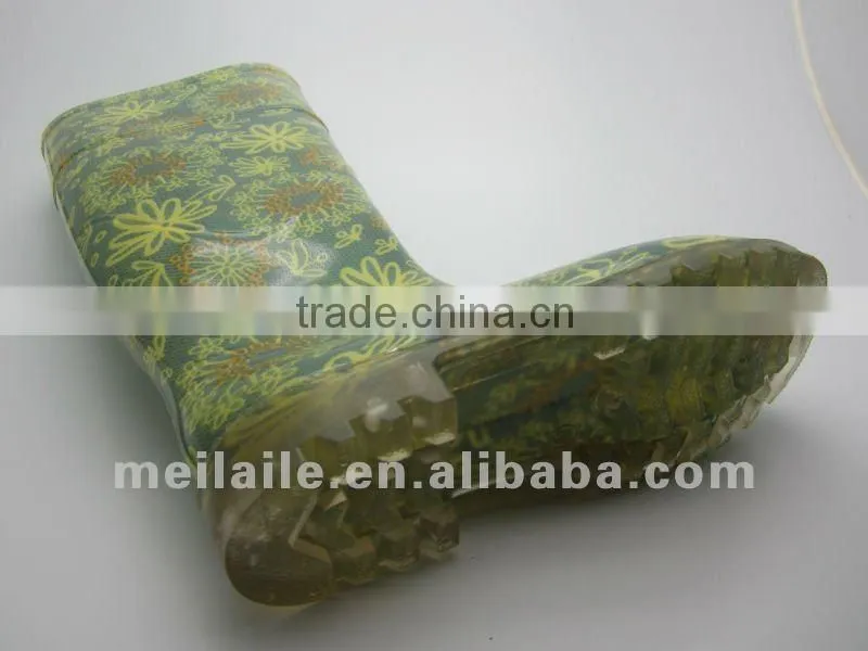 New model Colorful PVC Jelly women boots for fashion shoes