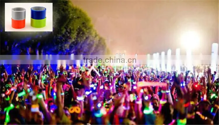 CE EN13356 promotion PVC reflective armband reflective slap wrap