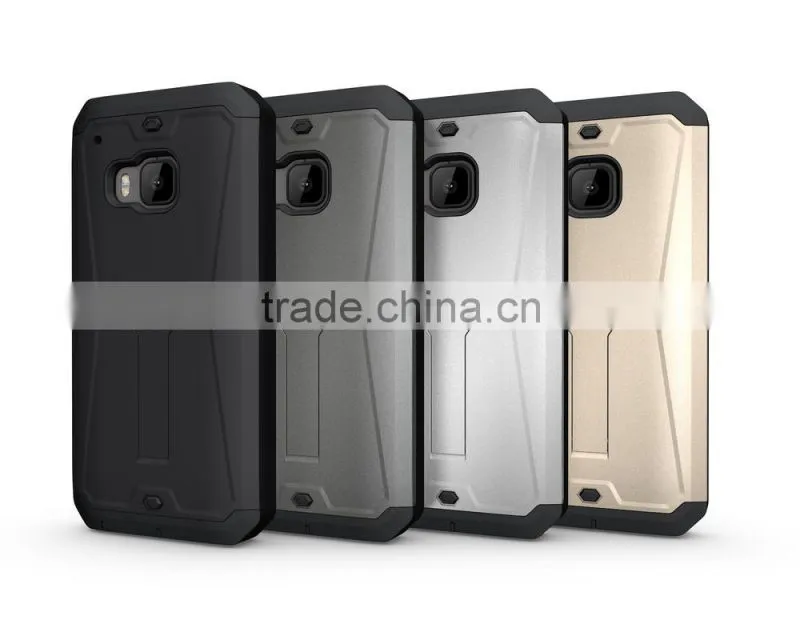 3 in 1 hybrid defender combo case for with Stand for HTC ONE M9