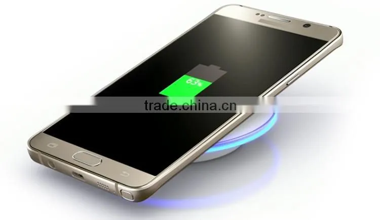 Hot selling 5v 2a output white or black wireless charger for samsung galaxy
