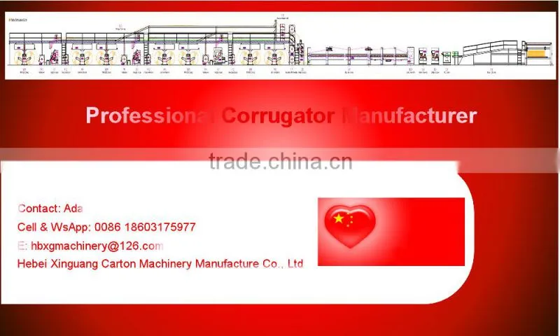 Fast Roller Changing 405mm OD 2 Layers Single Facer
