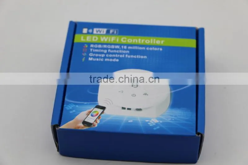 16 Millions color Wifi RGB Controller 12-24V LED Controller with Music Modes for RGBW LED Strip IOS/Android System Smartphone
