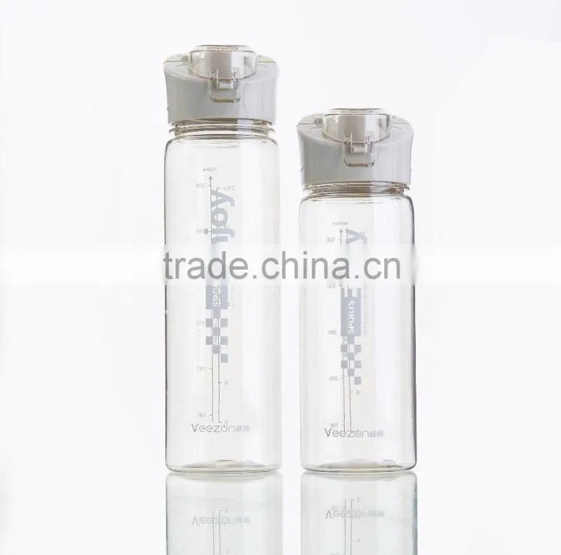 750ml plastic drinking water bottle/sports water bottle/plastic sports bottle with straw