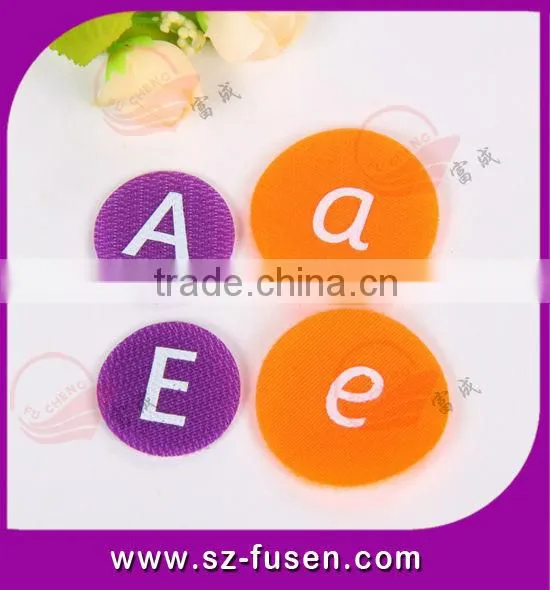 Self stick T-shirt magic tape letters