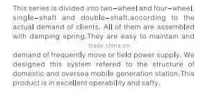 Mobile power station, mobile trailer series