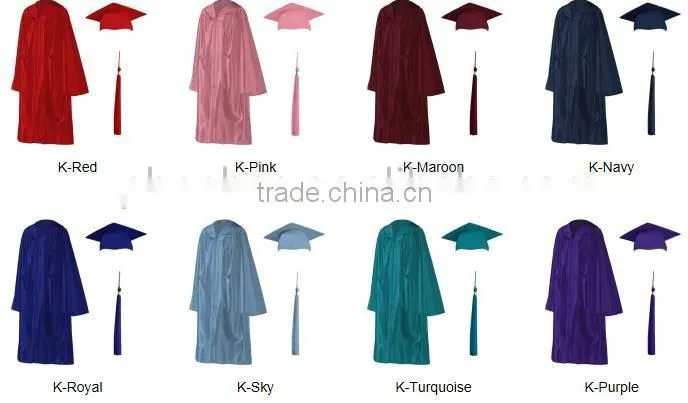 Bright gold graduation child gown
