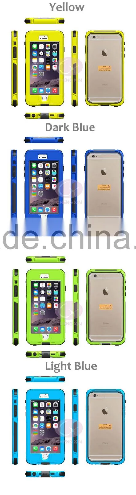2016 Hot selling waterproof mobile phone case accessories cell phone case back cover For Iphone 6/6S, for samsung galaxy j7