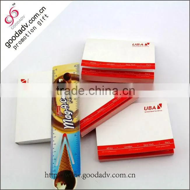 Eco-friendly various design advertising paper custom memo pad