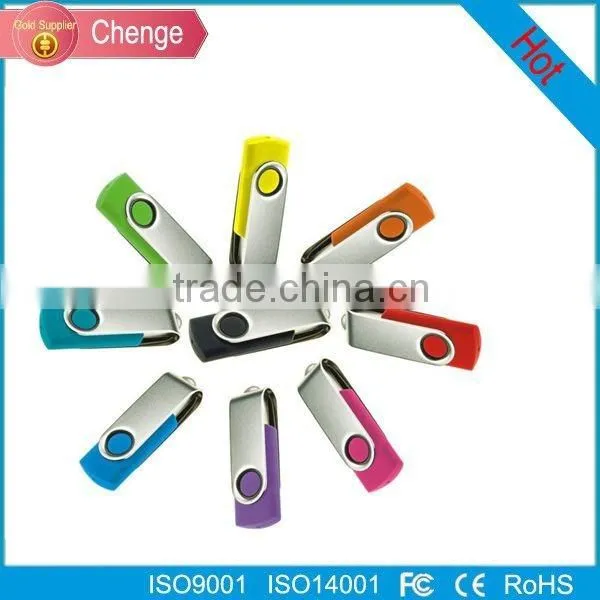Wholesale 2GB 4GB 8GB 16GB 32GB 64GB plastic case gift swivel usb flash drives