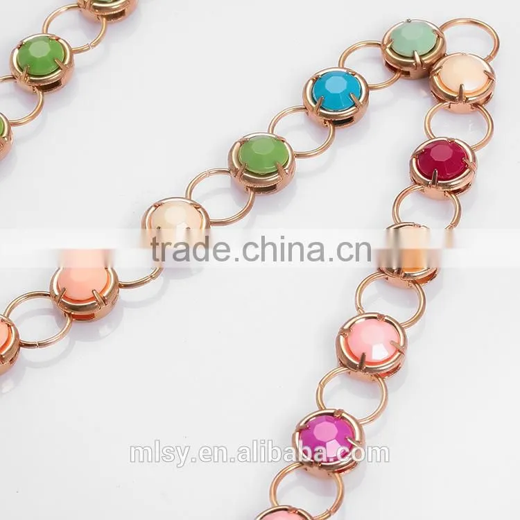 Fancy clothes decorative chain of plated Brightness F1-80102