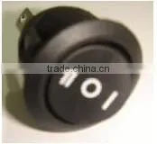 2pin 250V 10A on-off-on black rocker switch with high quality