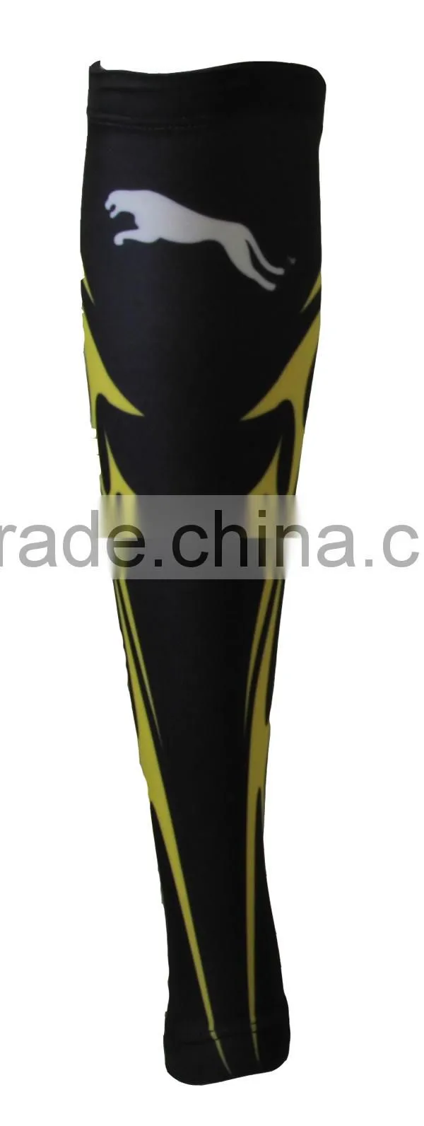 sublimated Nylon/Spandex compression calf sleeve