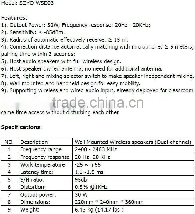 2013 Hot Wireless TV Speakers