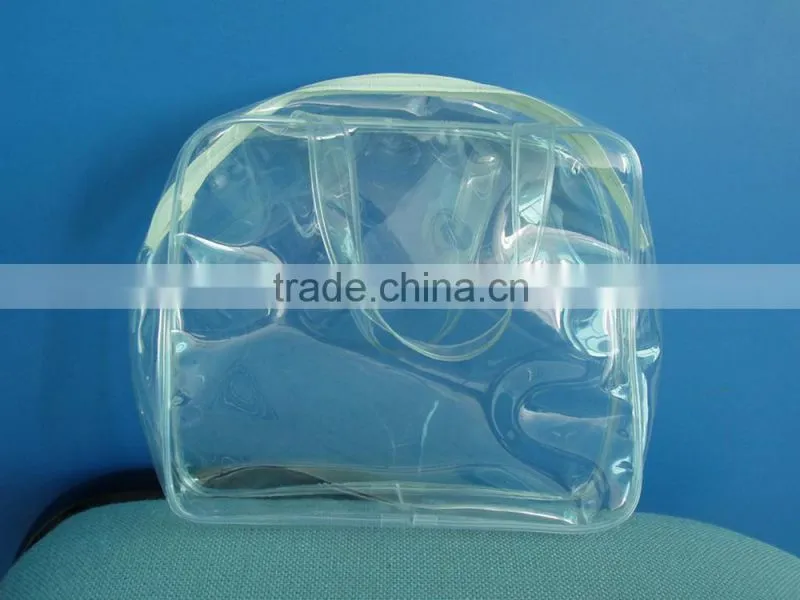 2015 cheap design clear pvc zipper bag for document