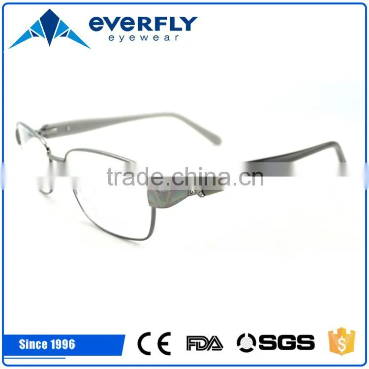 2015 Attractive oval metal eyewear frames for female