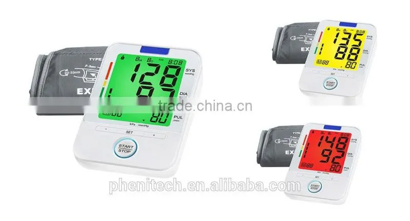 Wireless And Bluetooth Digital Blood Pressure Monitor With LCD Display