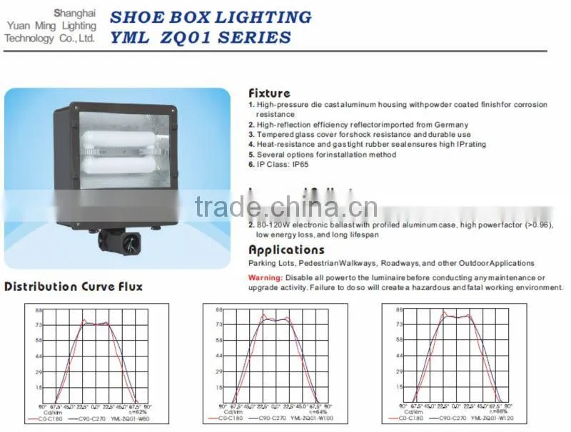 YML Induction shoes box lamp football lamp induction