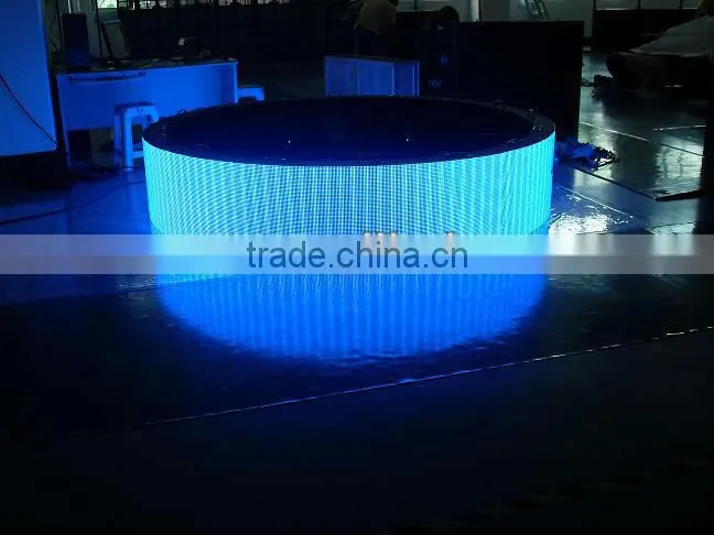 Curved P20mm outdoor video full color rental 360 degree led display for advertisement