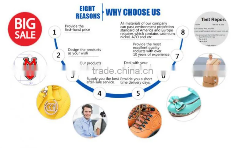 Stylish metal shoe buckle shoe parts accessories