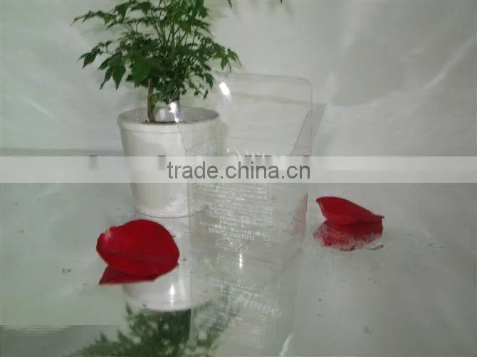 clear plastic box without printing