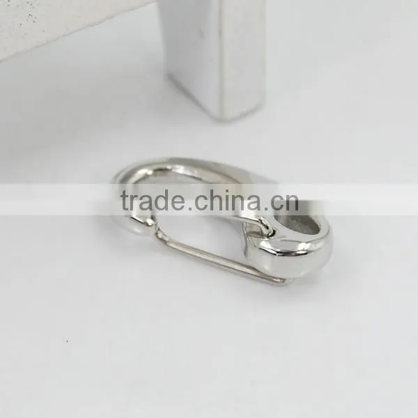 Stainless steel double snap hook Keychain,metal snap hook Keychain
