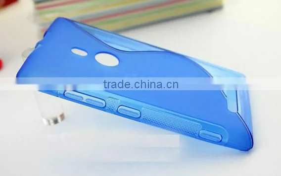 Hot sale S Line simple design TPU Case for Nokia Lumia 925 Soft Gel Skin Case Cover