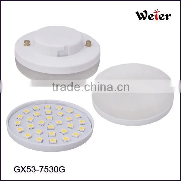AC230v 8W 2835 40smd 680lm CRI85 3000K GX53 led lamp