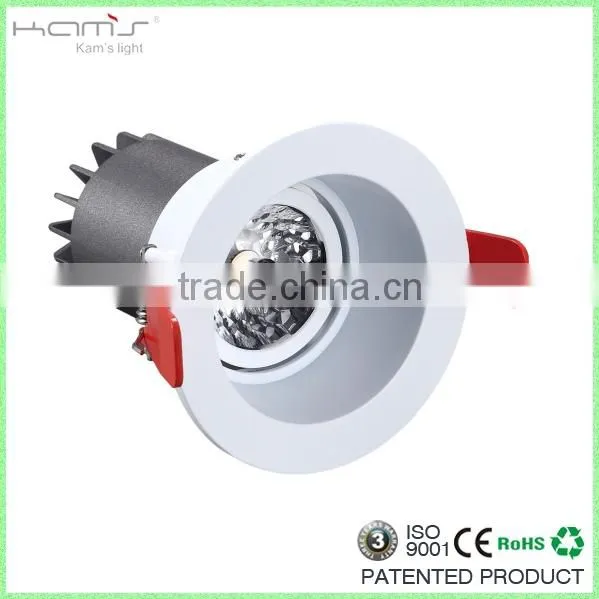 Dimmable LED Downlights Black/white housing with warm white 2700-3000k,3" Recessed Spot Light