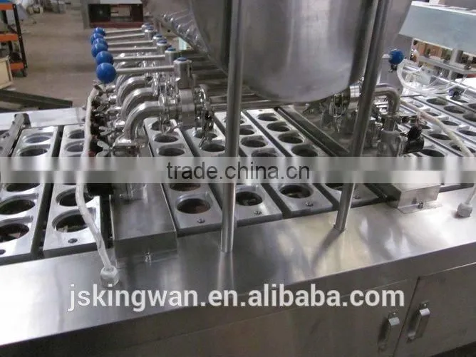 automatic plastic cup filling sealing machine