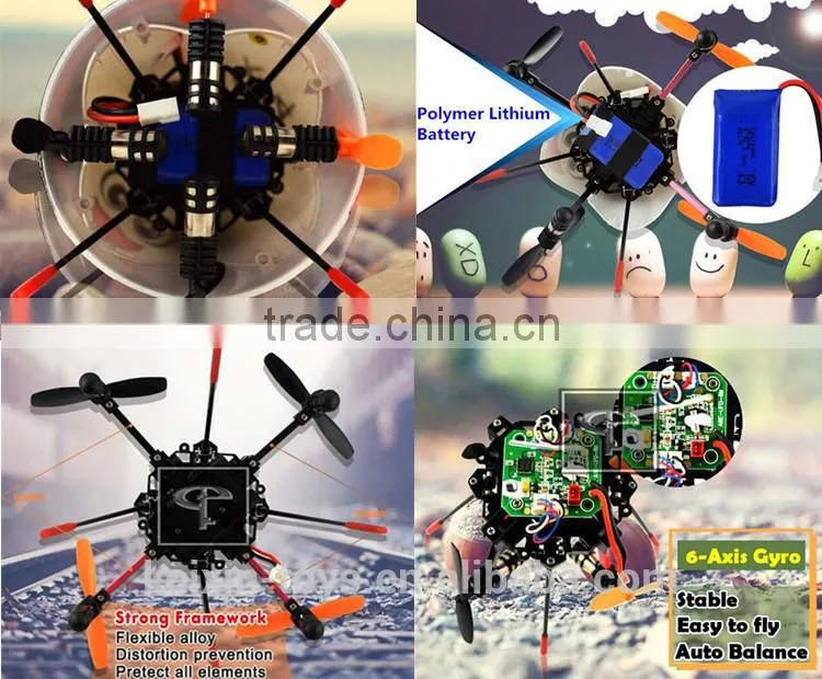 Electronic RC helicopter RC Toys Radio Control Quadcopter 4CH Gyro Rolling Cute Cartoon Style Flying Egg