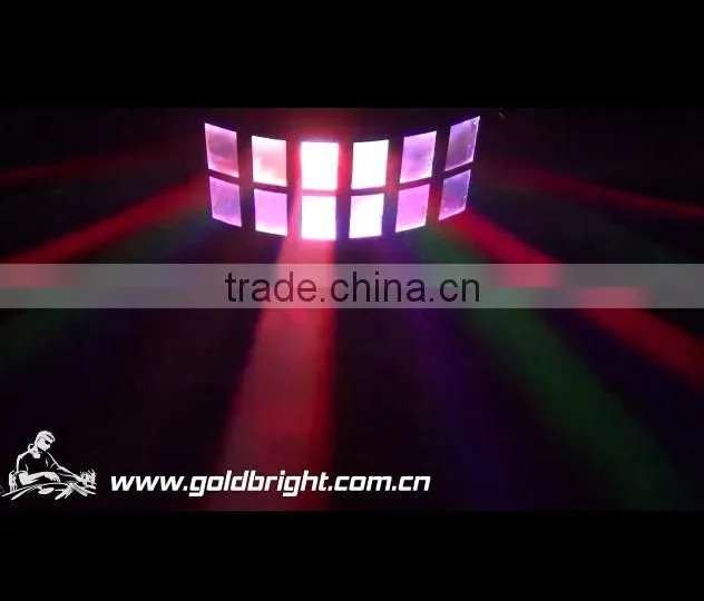 Sound active auto dual derby 4x3w RGBA LED disco stage effects