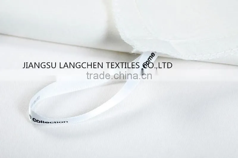 2016 Spring/Summer bright white color satin cotton classic bedding set