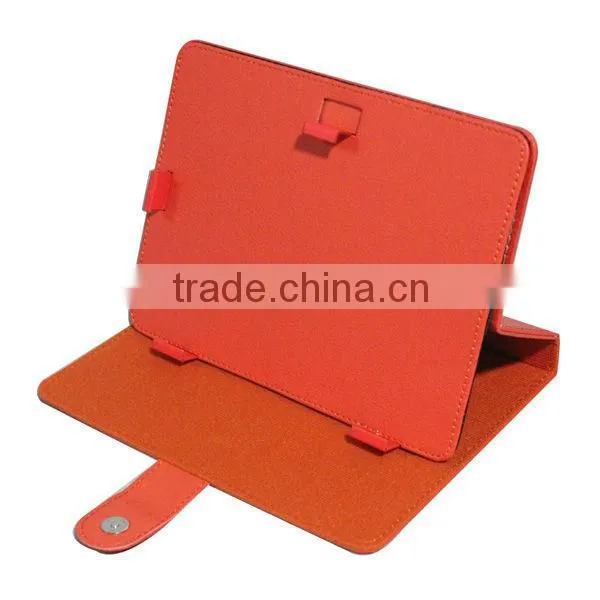 Newest leather tablet pc pink leather case for 9 inch tablet pc