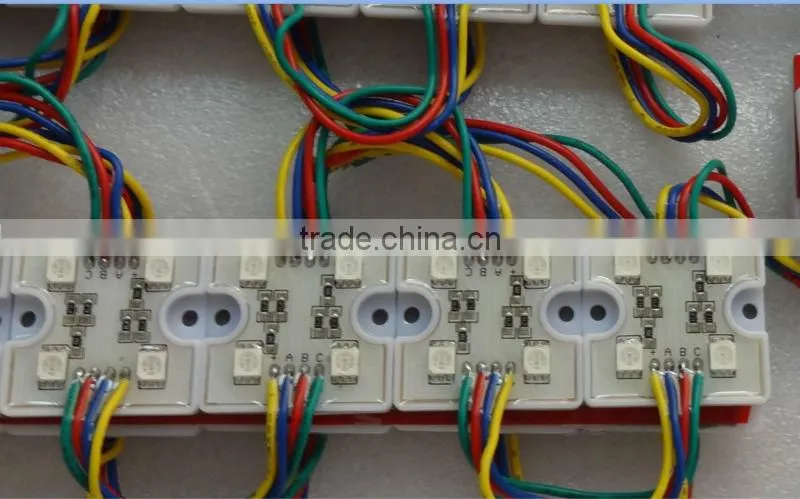 promotion!!! 20pcs/stand 5050 SMD LED RGB module,DC12V input,with plastic case